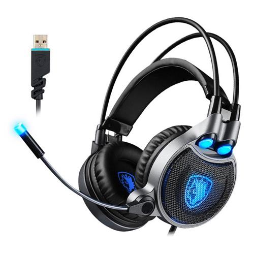 offertehitech-SADES R1 Gaming Headset with Mic Virtual 7.1 Surround Sound Noise-cancelling - Black