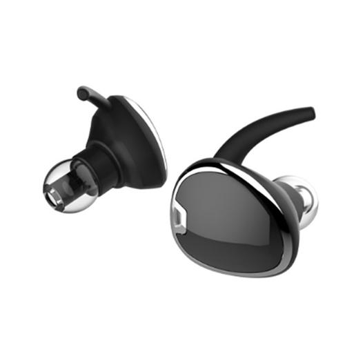 offertehitech-SP01 Wireless Bluetooth 4.1 Mini Invisible Earphone Sports Running Headphone with Mic - Black