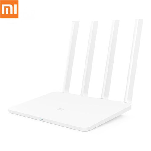 offertehitech-Original Xiaomi 3C Router Intelligence Mi WiFi 4 Omnidirectional Antenna 2.4Ghz 300Mbps 802.11n APP Control Support iOS Android - White