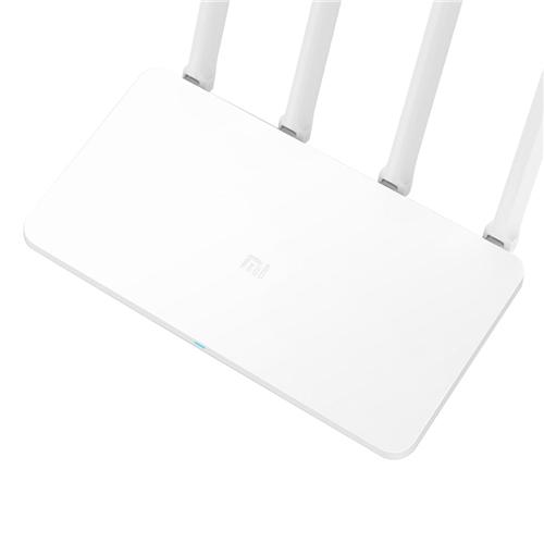offertehitech-Original Xiaomi Mi WiFi Router 3C 2.4GHz 802.11n 300Mbps 64MB ROM 4 Antennas Smart WiFi Repeater APP Control Support iOS Android - White