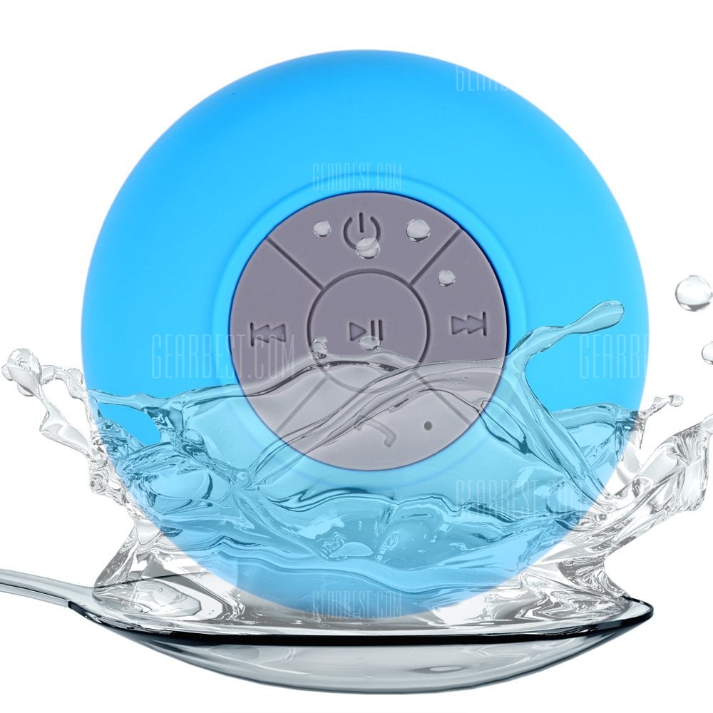 offertehitech-gearbest-BTS - 06 Bluetooth Water Resistant Shower Speaker with Sucker