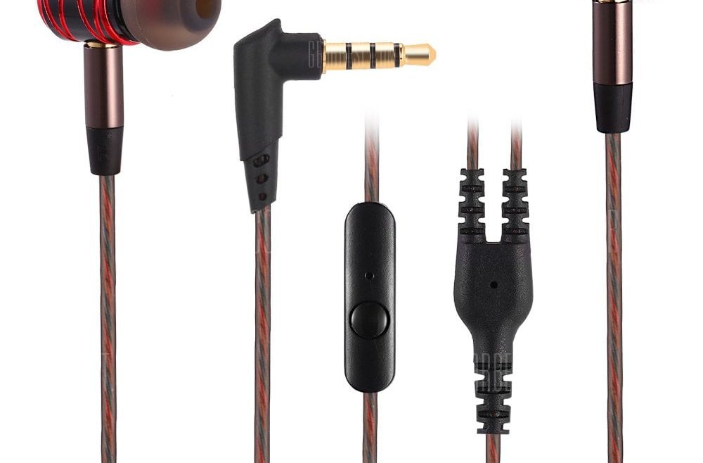 offertehitech-gearbest-Detachable Design Super Bass In Ear Earphones
