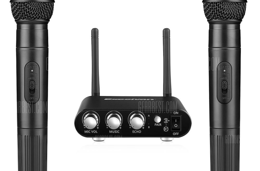 offertehitech-gearbest-Excelvan K38 Wireless Microphone with Receiver