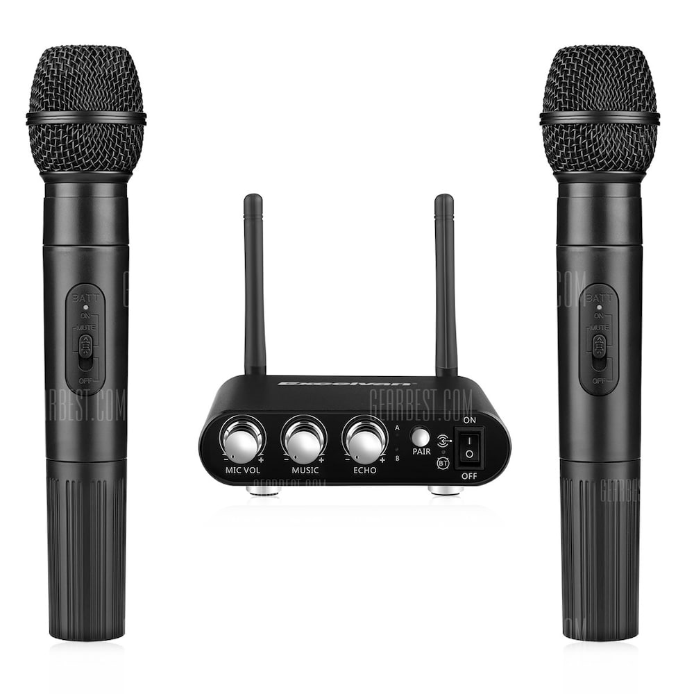 offertehitech-gearbest-Excelvan K38 Wireless Microphone with Receiver
