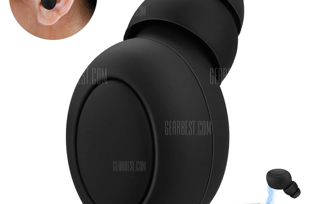 offertehitech-gearbest-HB-18 Magnetic USB Charger Wireless Earphone Sweat Resistance Hands-free Call BLACKSample