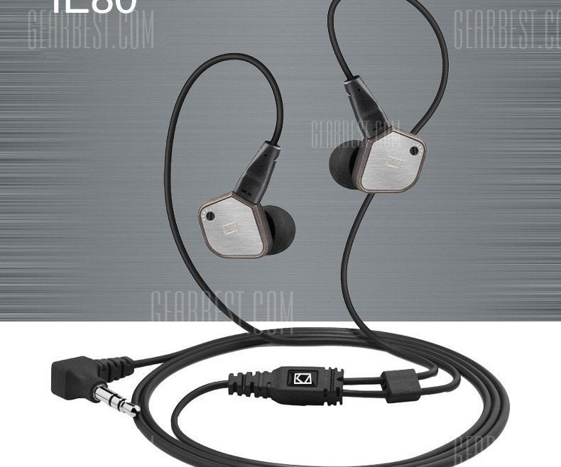 offertehitech-gearbest-KZ-IE80 In-Ear 3.5mm Stereo HiFi Sound Earphone Super Bass Headphone for iPhone / Samsung / MP3 / MP4
