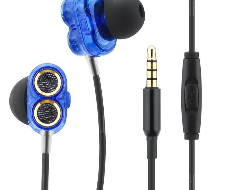 offertehitech-gearbest-LE ZHONG DA B - 1 HiFi In-ear Wired Earphones Dual Drivers