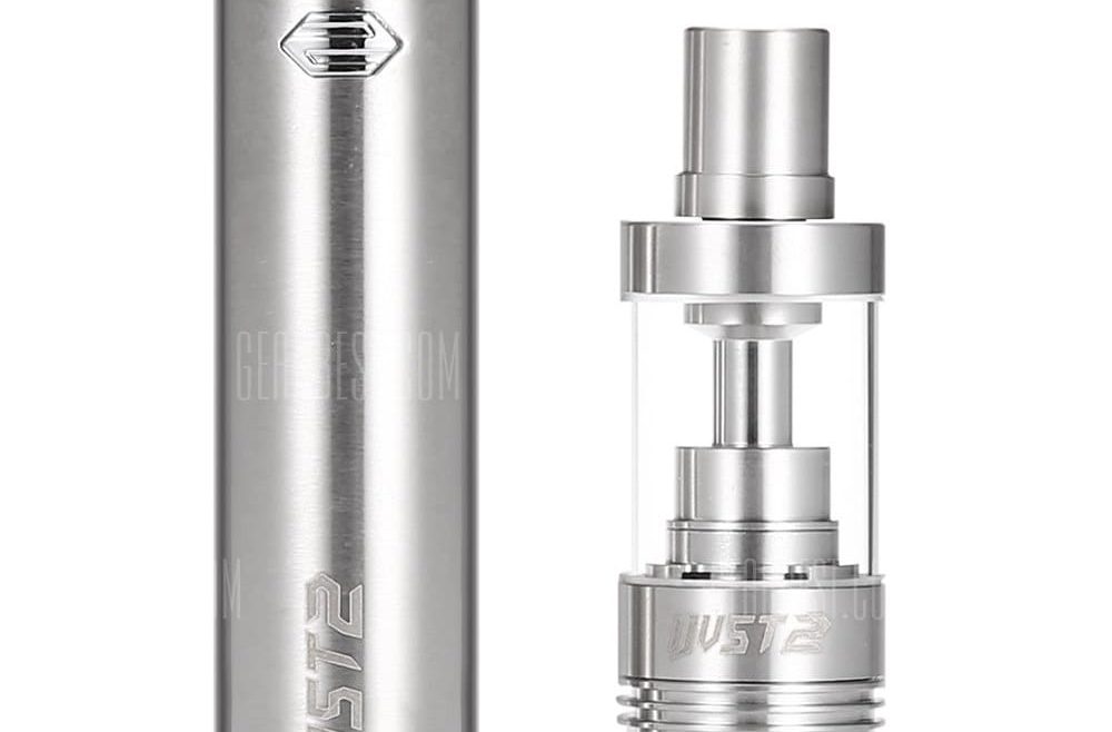 offertehitech-gearbest-Original Eleaf iJust 2 Stainless Steel E-Cigarette Kit with 2600mAh Battery 5.5ml Atomizer