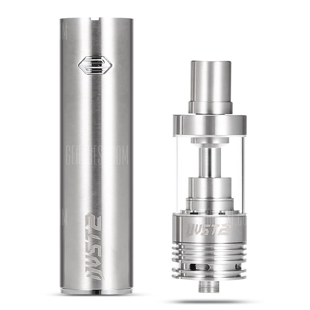 offertehitech-gearbest-Original Eleaf iJust 2 Stainless Steel E-Cigarette Kit with 2600mAh Battery 5.5ml Atomizer