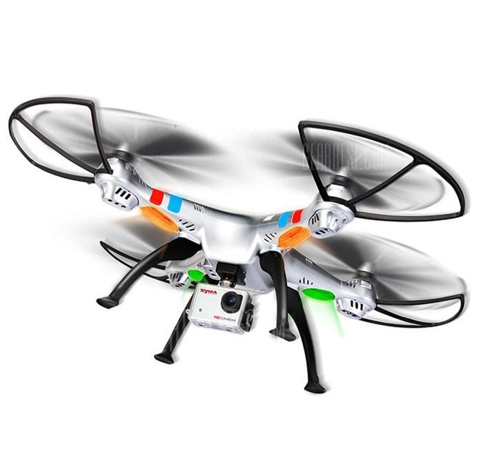 offertehitech-gearbest-SYMA X8G Headless Mode 2.4G 4.5 Channel Remote Control Quadcopter with HD 8.0MP Camera 6 Axis Gyro 3D Roll Stumbling UFO