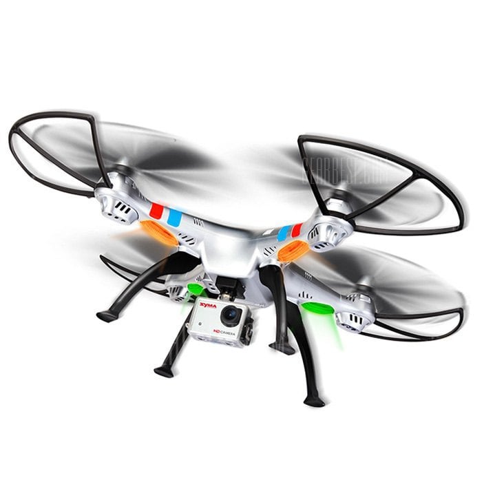 offertehitech-gearbest-SYMA X8G Headless Mode 2.4G 4.5 Channel Remote Control Quadcopter with HD 8.0MP Camera 6 Axis Gyro 3D Roll Stumbling UFO