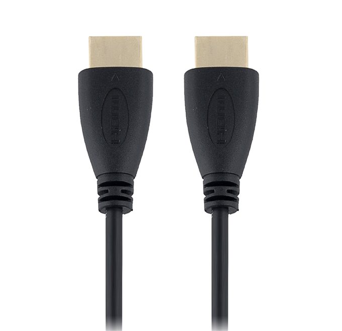 offertehitech-1M Gold Plated High Speed HDMI Cable with Ethernet Connection V1.4 HD 1080P Male/Male - Black