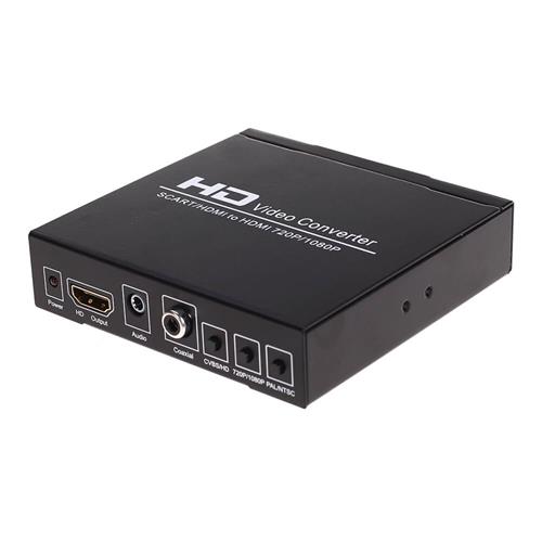 offertehitech-8S SCART+HDMI to HDMI Converter HD Video Adapter - EU Plug
