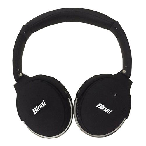 offertehitech-Binai New-35 Bluetooth Headphone with Mic CVC 6.0 Noise Cancelling HiFi APT-X CSR V4.1 - Black