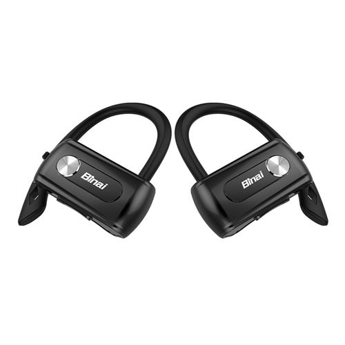 offertehitech-Binai T88 Wireless Bluetooth Stereo Dual Headphones with Mic DSP Noise Reduction - Black + Silver