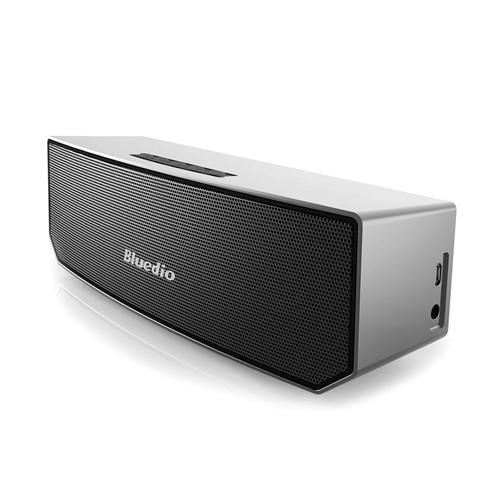 offertehitech-Bluedio BS-3 Bluetooth V4.1 Speaker Portable Wireless Bluetooth Speaker Box - Silver