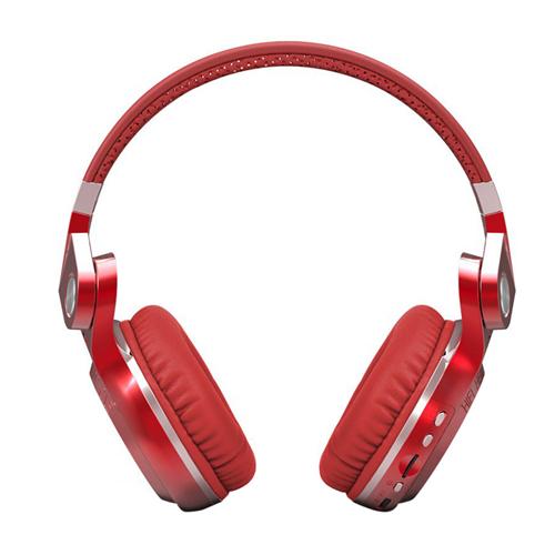 offertehitech-Bluedio T2+ Bluetooth4.1 Wireless Stereo Headphone TF Card FM  Music Headset - Red