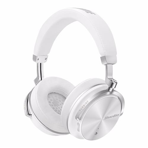offertehitech-Bluedio T4S Wireless Bluetooth Headphones with Mic Active Noise Cancelling - White