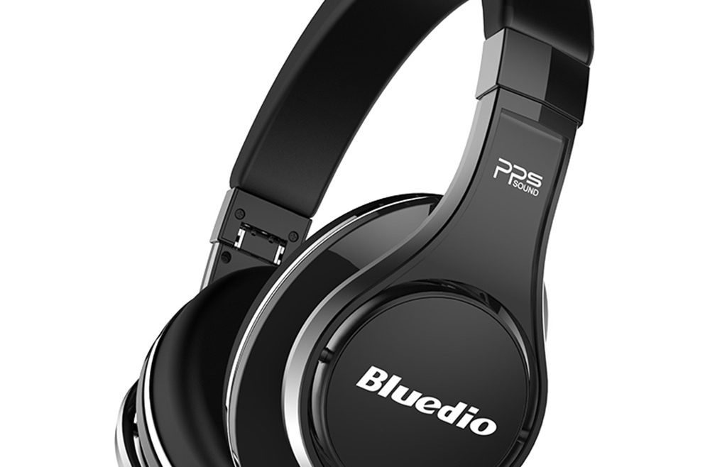 offertehitech-Bluedio UFO Bluetooth Headphones with Mic 3D Bass 8 Drivers HiFi - Black