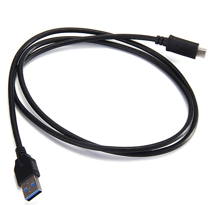 offertehitech-CY U3-199-WH USB 3.0 Type C Male to Type A Male Data Cable(100cm) for Tablet/ Mobile Phone/ Hard Disk Drive - Black