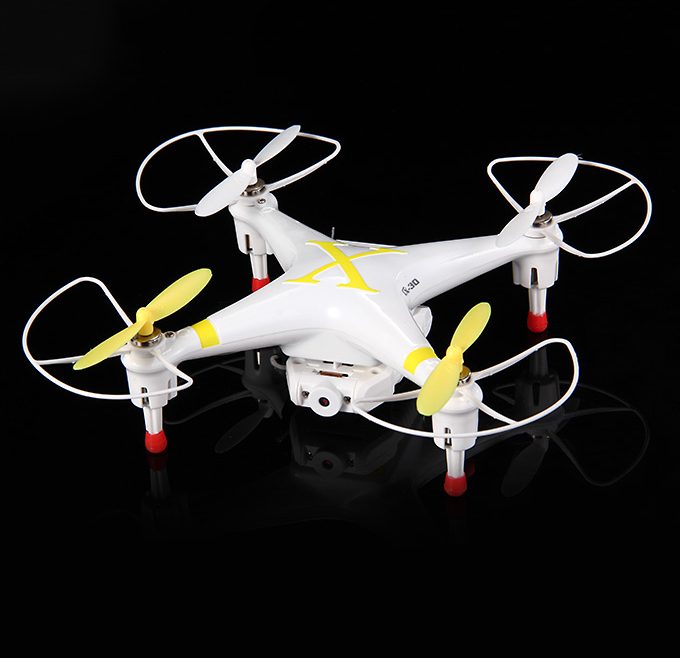 offertehitech-Cheerson CX-30W 4-Axis 2.4GHz Mid Size FPV Quadcopter with 0.3MP Camera WiFi IR Remote Control R/C Version - Yellow