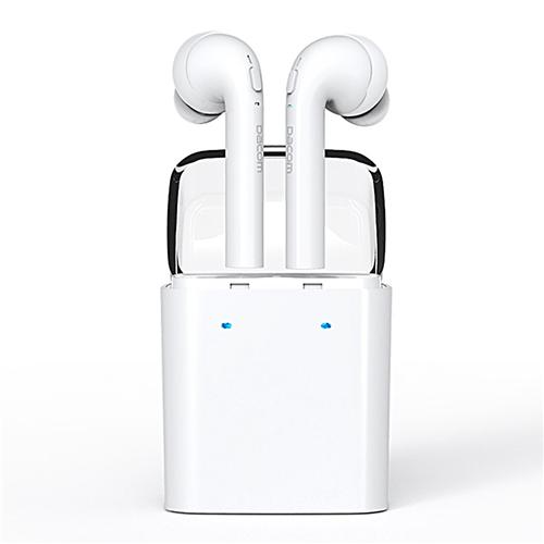 offertehitech-DACOM GF7 TWS Charger Storage Box Voice Prompt Stereo Dual Bluetooth V4.2 Earphone - White