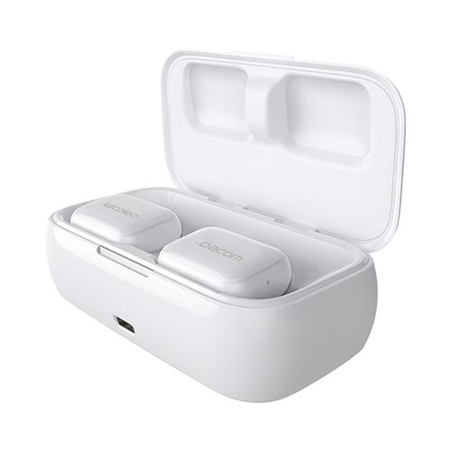 offertehitech-Dacom GF8 TWS Wireless Bluetooth Headphones with Mic Charging Case Noise Reduction - White
