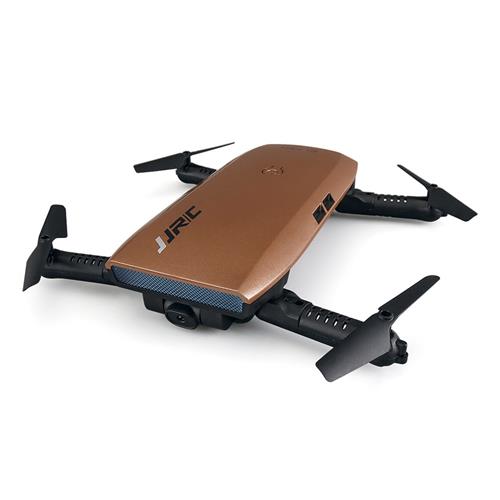offertehitech-JJRC H47 ELFIE Plus 720P WIFI FPV Selfie Drone + Extra 3.7V 500mAh Li-po Battery - Brown