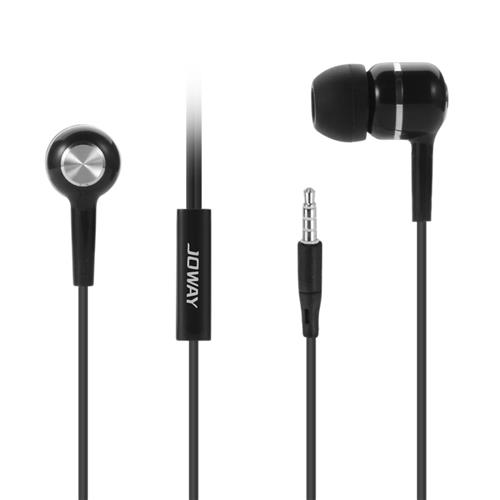 offertehitech-Joway HP30 Stereo In-ear Earphone with Mic Bass 3.5mm Jack - Black