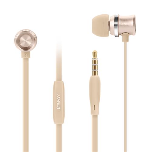 offertehitech-Joway HP31 Stereo In-ear Earphone With Mic Bass 3.5mm Jack - Champagne Gold