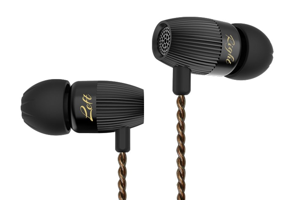 offertehitech-Kz ED15 Hybrid In-ear Bass Earphone Metal Dynamic + Balanced Armature HiFi 3.5mm - Black