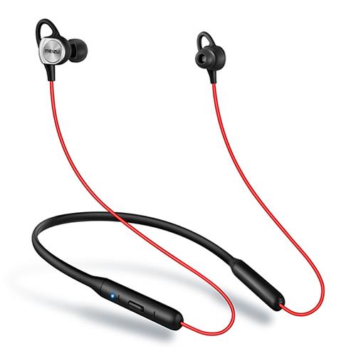 offertehitech-MEIZU EP52 Bluetooth Headphones with Mic Magnetic Neckband Stereo Earphones - Black + Red
