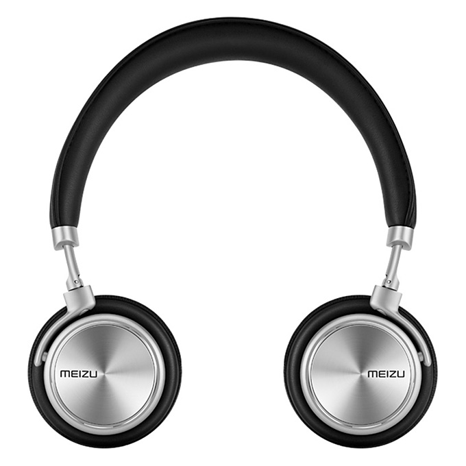 offertehitech-Original Meizu HD50 Hi-Fi On-Ear Headphones With Microphone Stereo Bass Wired Headset Aluminium Alloy Shell - Black