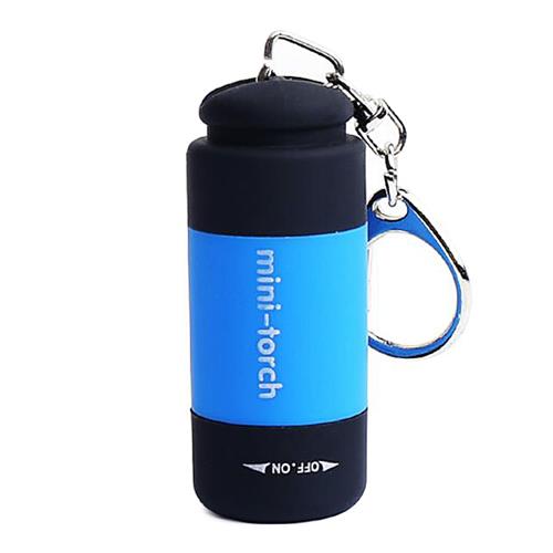 offertehitech-Mini Highlight Flashlight Pocket Torch USB Charging For Outdoor Travel 25LM - Blue