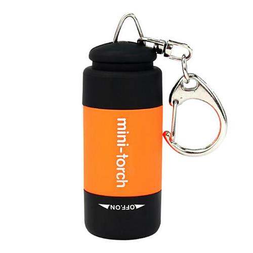offertehitech-Mini Highlight Flashlight Pocket Torch USB Charging For Outdoor Travel 25LM - Orange