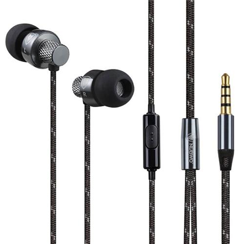 offertehitech-NUBWO NJ-213 Heavy Bass Earphone In-ear Noise Reduction Headphone with Mic for iPhone Samsung Xiaomi - Black