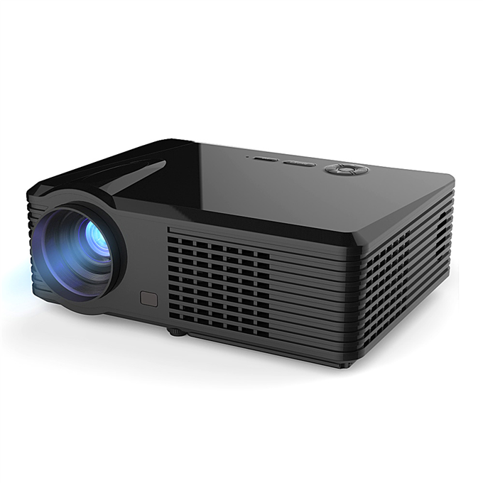 offertehitech-PRS200 Multifunctional Home Theater LED Projector 1500LM 800x480 with Keystone Correction for Desktop Laptop