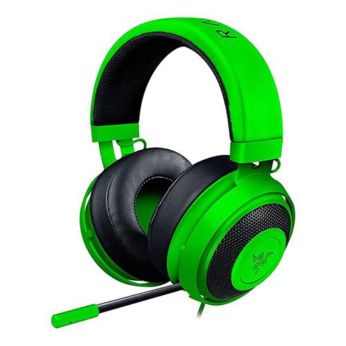 offertehitech-Razer Kraken Pro V2 Analog Gaming Headset with Retractable Mic Oval Ear Cushions - Green