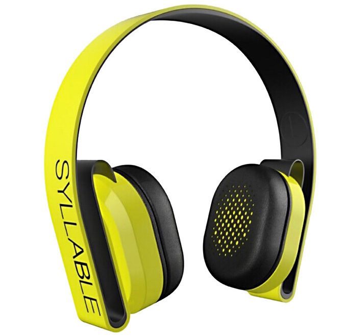 offertehitech-Syllable G600 Wireless Bluetooth 4.0 Headphone Earphone Deep Bass Built-in Mic / 40mm Speaker - Yellow