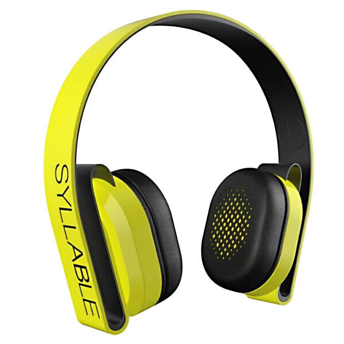 offertehitech-Syllable G600 Wireless Bluetooth 4.0 Headphone Earphone Deep Bass Built-in Mic / 40mm Speaker - Yellow