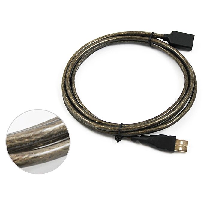 offertehitech-UNITEK Y-C416 USB 2.0 A Male to A Female Converter Extension Cable (1.8m) - Black