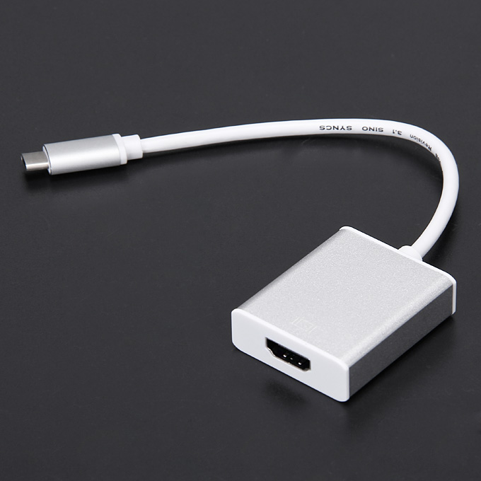 offertehitech-USB 3.1 Type-C to HDMI 1080P HDTV Converter Adapter for Laptop PC