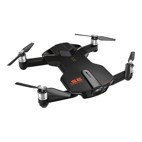 offertehitech-Wingsland S6 Pocket Selfie Drone FPV 4K HD Camera GPS Obstacle Avoidance RC Quadcopter - Black