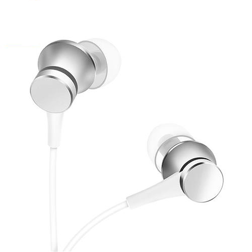 offertehitech-Original Xiaomi Piston Fresh Edition Earphone Wired Control Headphone with Mic - Silver