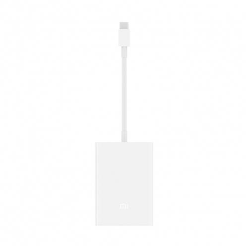 offertehitech-Original Xiaomi USB-C To VGA Adapter Gigabit Ethernet Port Multi-functional + USB3.0 Hub - White