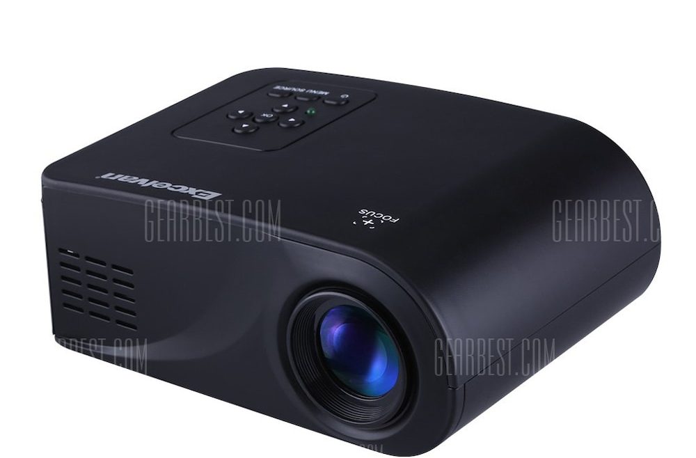 offertehitech-gearbest-Excelvan X6 Home mini projector 480*320p HDMI / USB / AV / VGA / SD interface 2.4 inch LCD