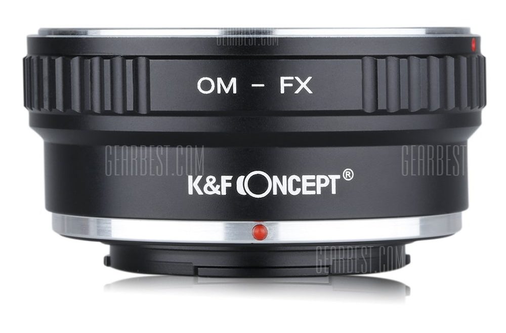 offertehitech-gearbest-K&F Concept Lens Mount Adapter Ring for Olympus OM to Fujifilm X Fuji X-Pro1 X-M1 X-E1 X-E2 M42 X-T1 Mirrorless Camera (OM to FX)