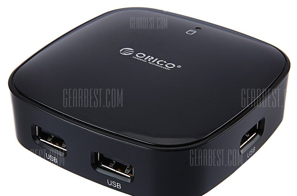 offertehitech-gearbest-ORICO U3BCH4 - BK 4-port High Speed USB 2.0 Hub