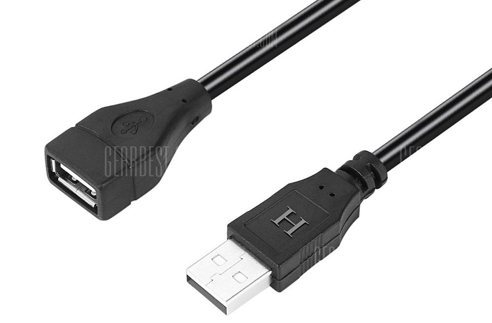 offertehitech-gearbest-USB2.0 Type A Male to Female Extension Cable 3 Meters