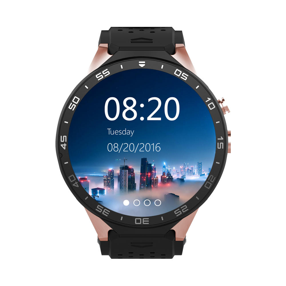 offertehitech-KINGWEAR KW88 1.39-Pollici MTK6580 Quad Core 1.3GHZ Android 5.1 3G SmartWatch